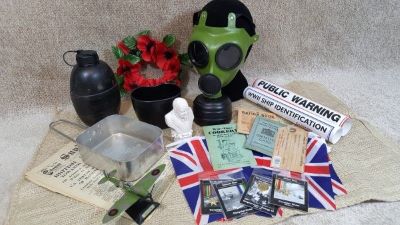 Image of contents in a World War 2 artefacts box