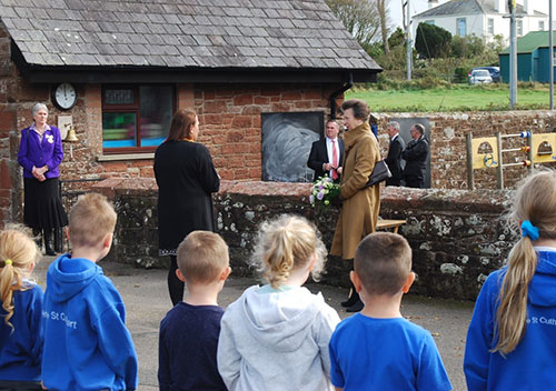HRH The Princess Royal visited Holme St. Cuthbert School, Maryport on Wednesday 7 October 2020