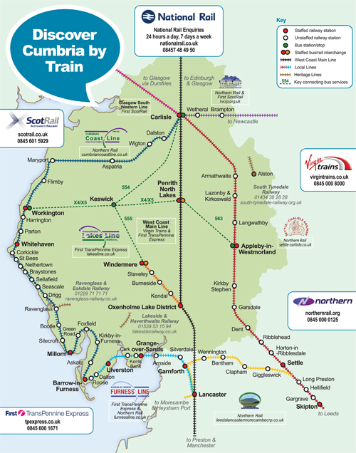 The Cumbrian Railway Network click for full PDF version